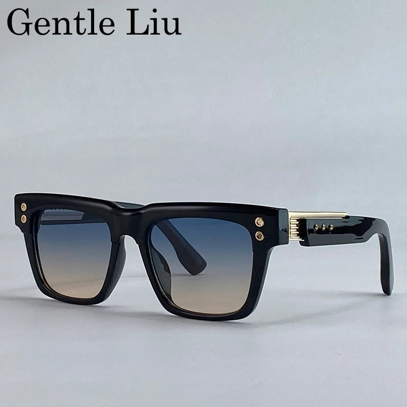 Polarized Square Punk Sunglasses Men UV400 - Maison Novaire