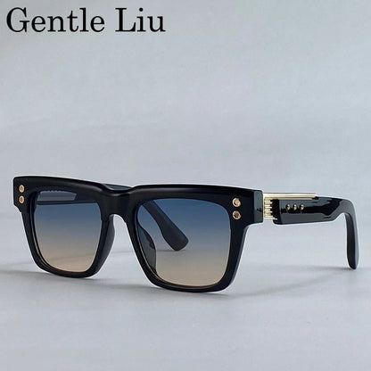 Polarized Square Punk Sunglasses Men UV400 - Maison Novaire