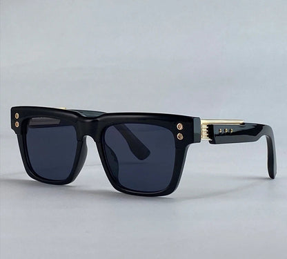 Polarized Square Punk Sunglasses Men UV400 - Maison Novaire