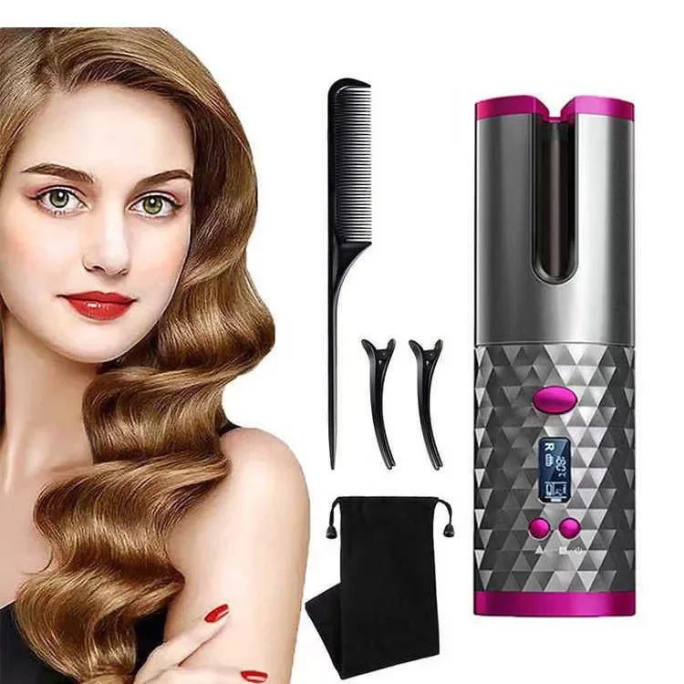 Portable Automatic Charging Hair Curler. - Maison Novaire