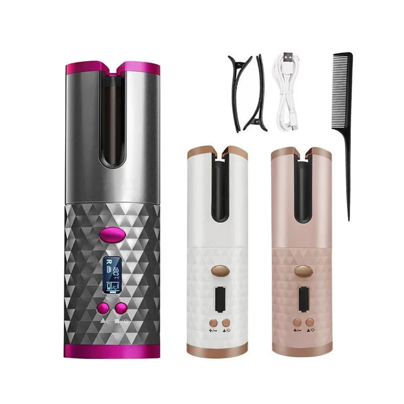 Portable Automatic Charging Hair Curler. - Maison Novaire