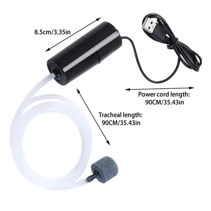 Portable USB Aquarium Air Pump - Maison Novaire
