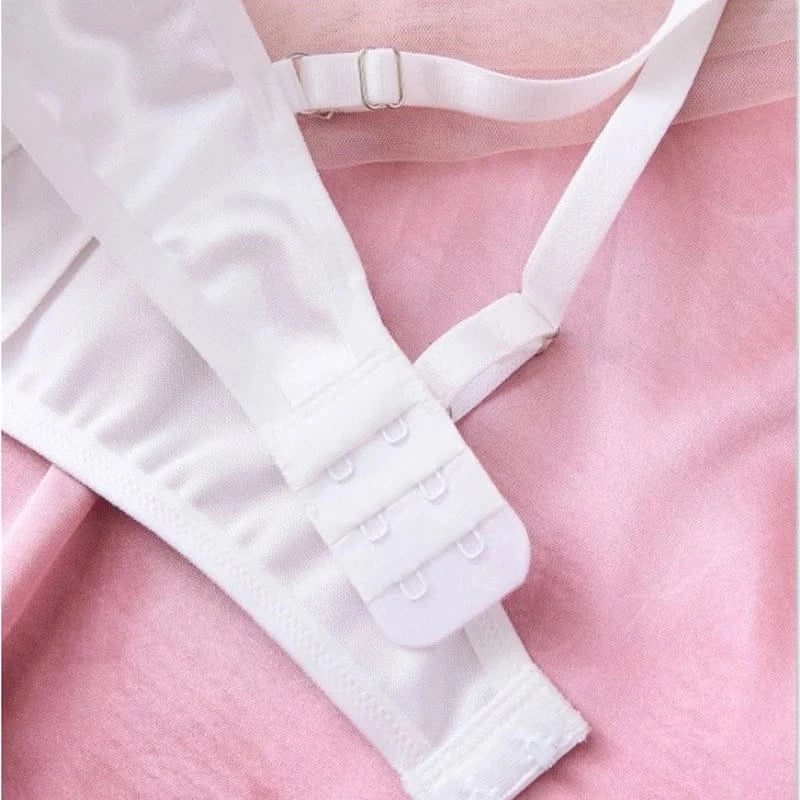 Product Page: Toucheart Embroidery Lace Push-Up Bra Set | Sexy Transparent Thin Lingerie for Women with Erotic Briefs Kit - Maison Novaire