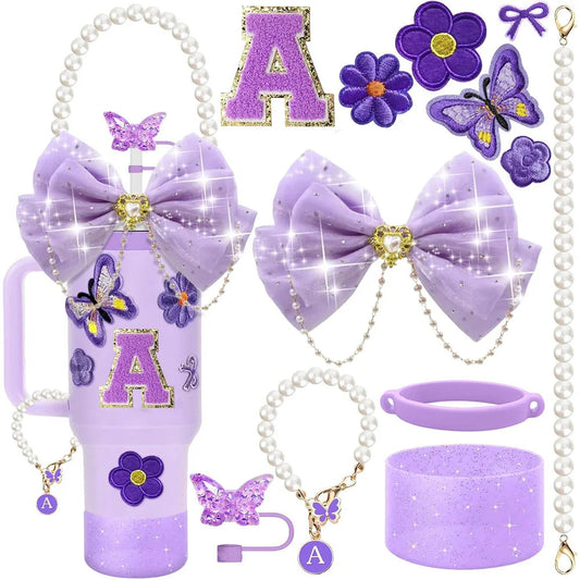 Purple 12pcs Cup Accessories Set for Stanley 40oz. - Maison Novaire