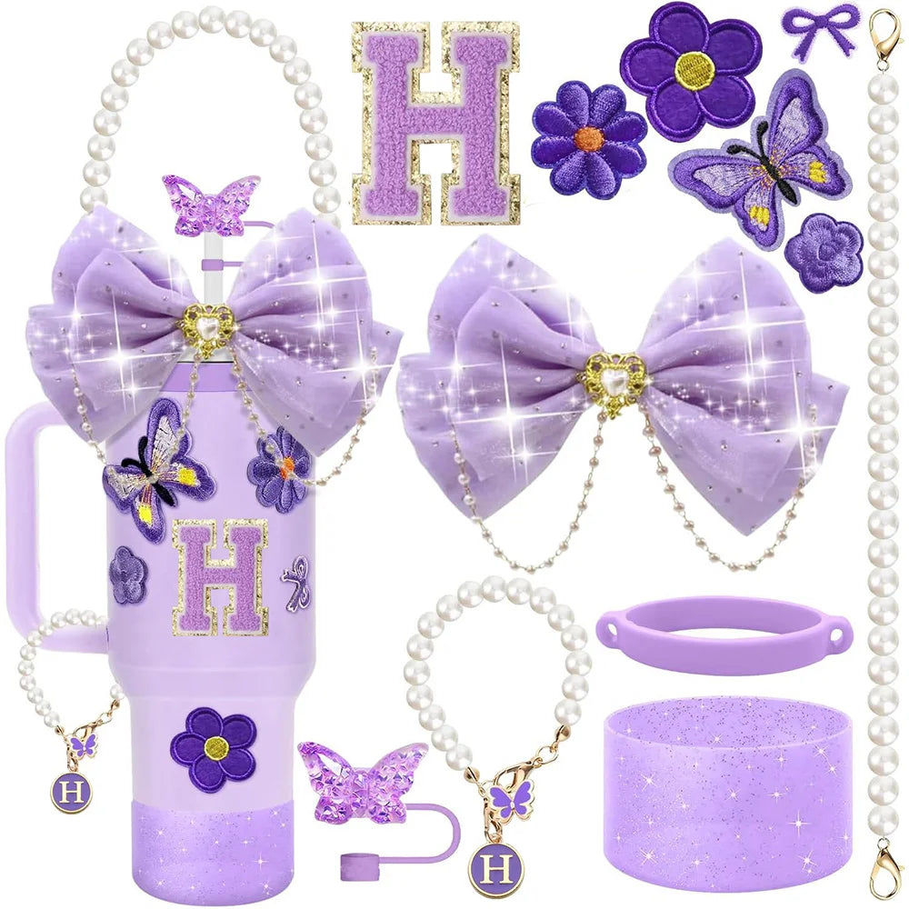 Purple 12pcs Cup Accessories Set for Stanley 40oz. - Maison Novaire