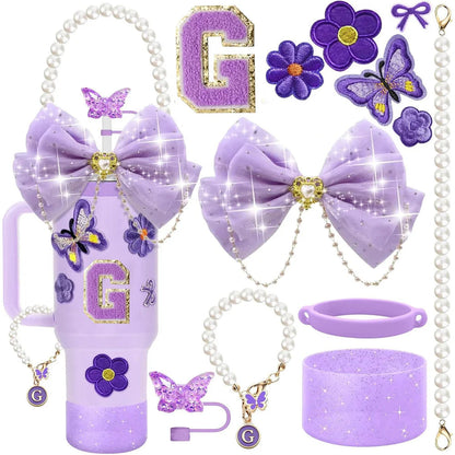 Purple 12pcs Cup Accessories Set for Stanley 40oz. - Maison Novaire