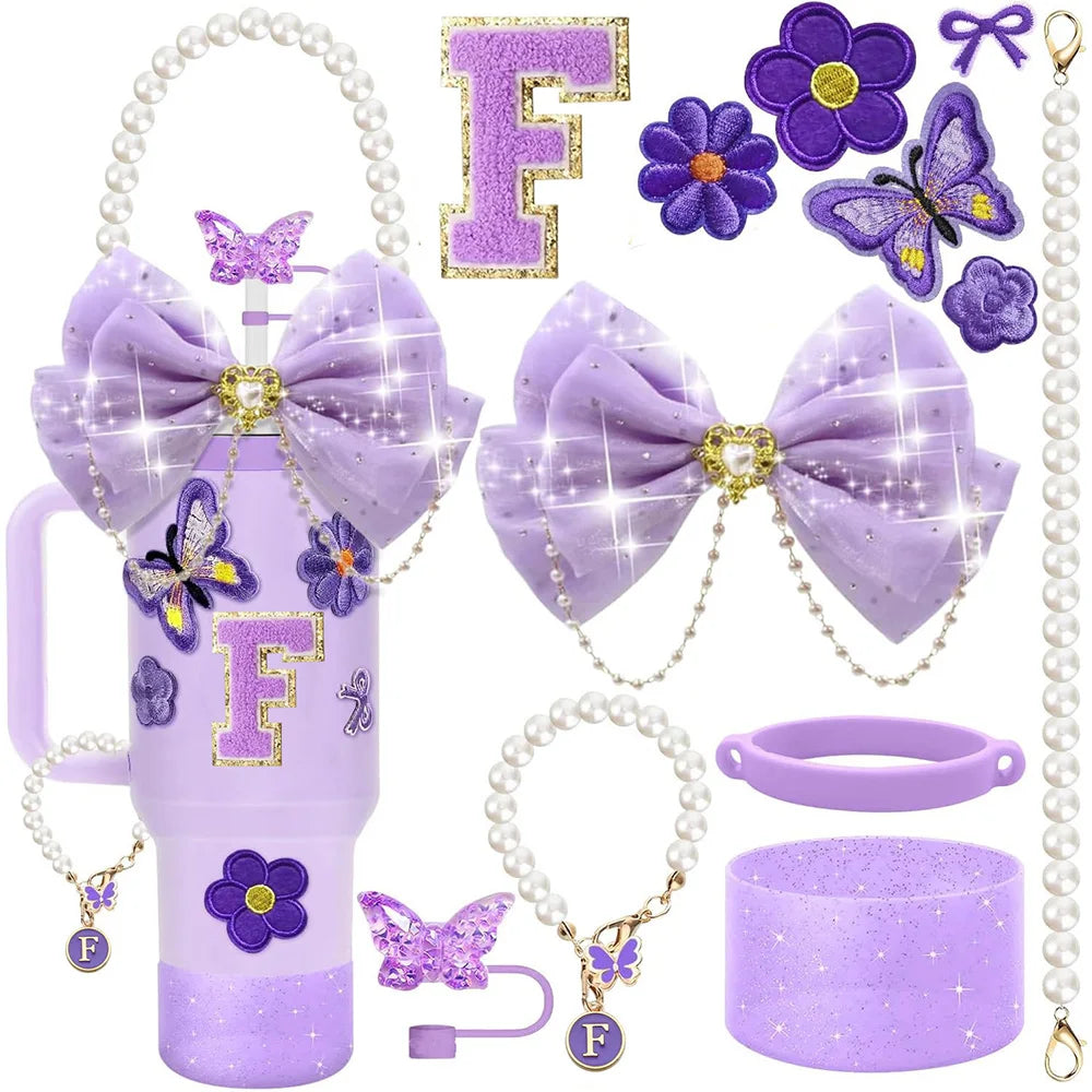 Purple 12pcs Cup Accessories Set for Stanley 40oz. - Maison Novaire