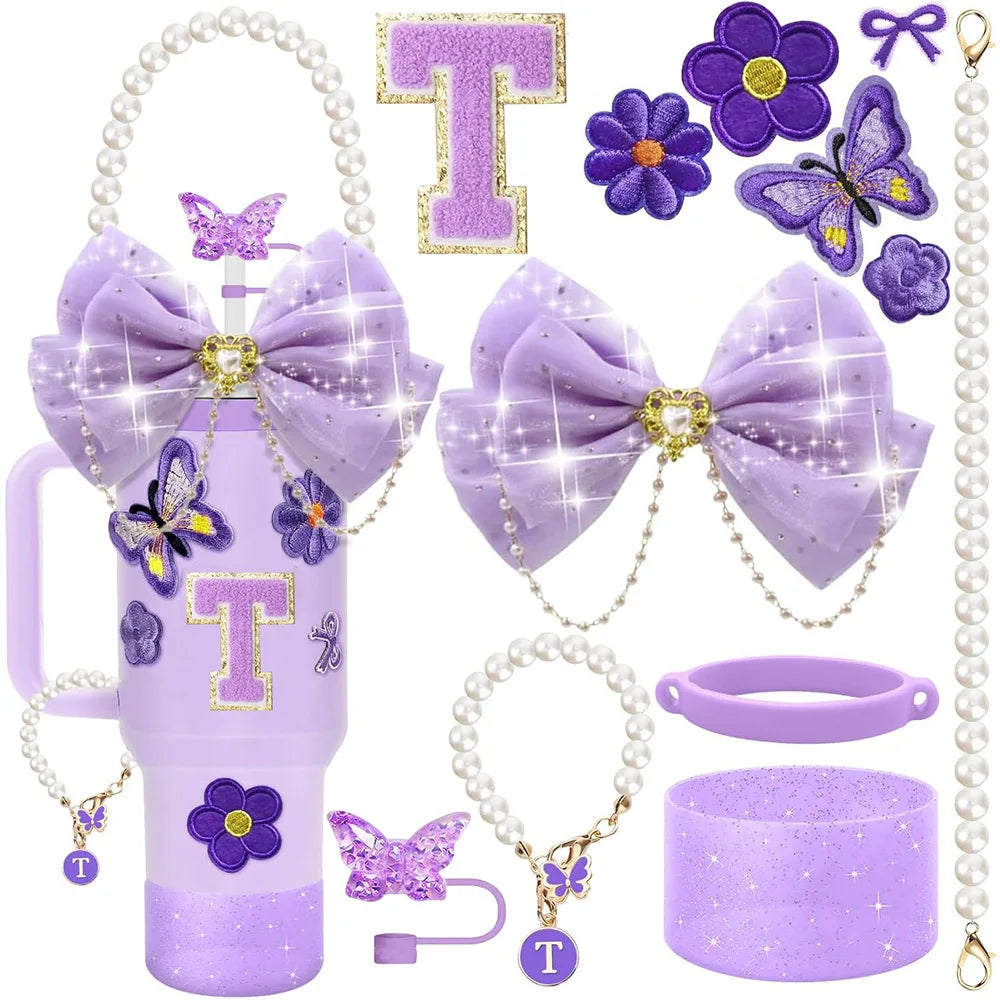 Purple 12pcs Cup Accessories Set for Stanley 40oz. - Maison Novaire