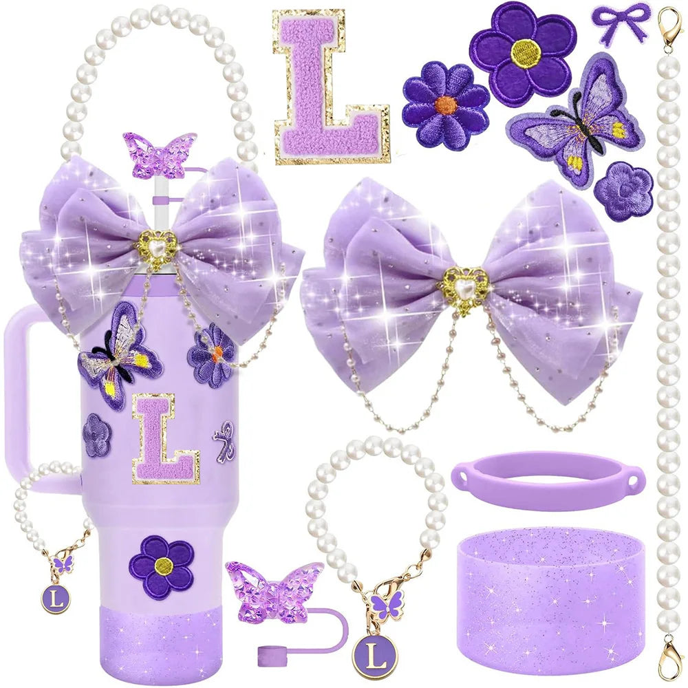 Purple 12pcs Cup Accessories Set for Stanley 40oz. - Maison Novaire