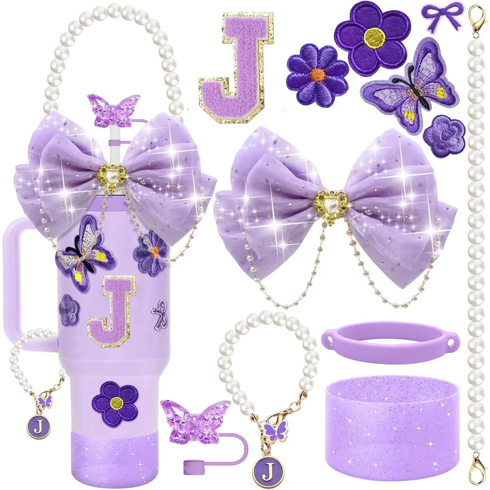 Purple 12pcs Cup Accessories Set for Stanley 40oz. - Maison Novaire