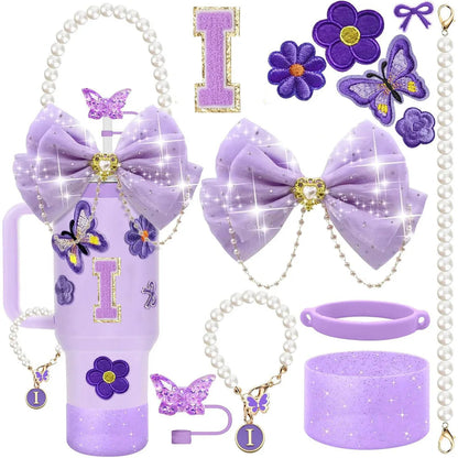 Purple 12pcs Cup Accessories Set for Stanley 40oz. - Maison Novaire