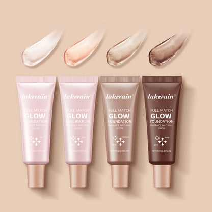 Radiant Glow Moisturizing Foundation - 4 Shades, All-Day Hydration - BLAKESTORE-NG
