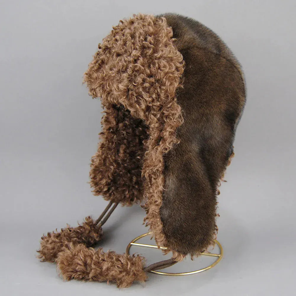 Real Fur Wool Ushanka Hat - Maison Novaire