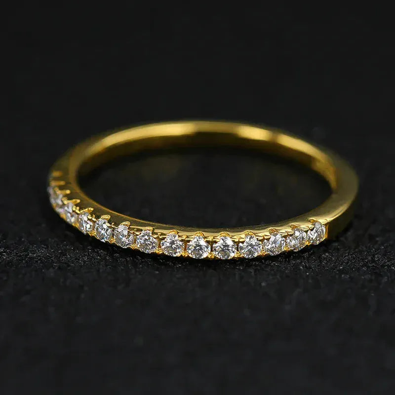 Real Moissanite Diamond Stackable Rings for Women. - Maison Novaire #