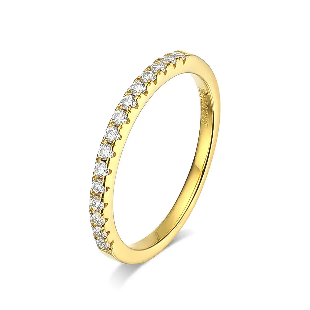 Real Moissanite Diamond Stackable Rings for Women. - Maison Novaire #