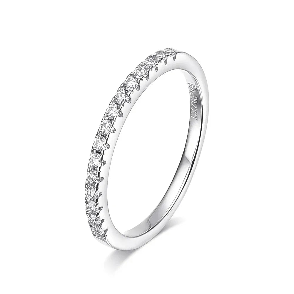 Real Moissanite Diamond Stackable Rings for Women. - Maison Novaire #