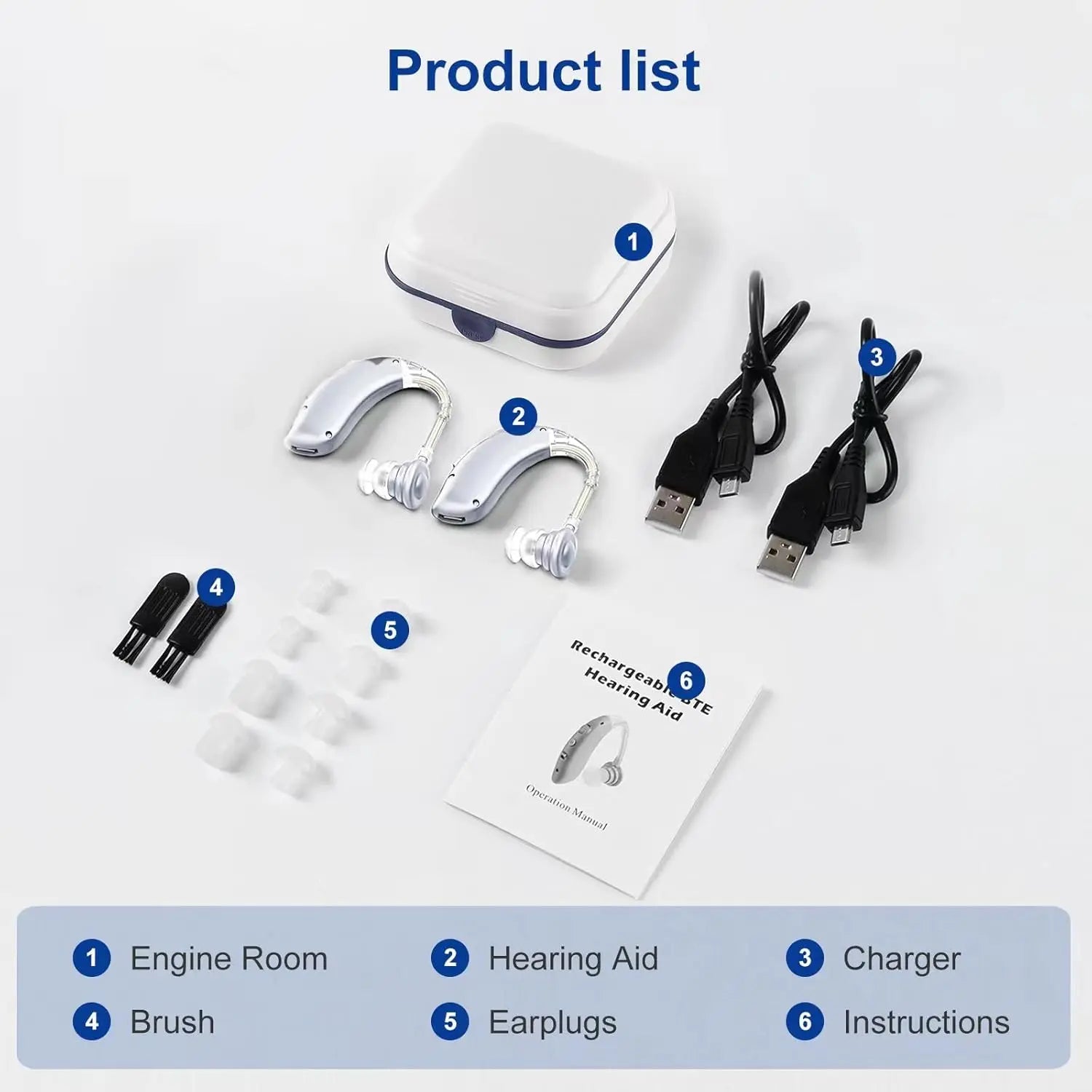 Rechargeable Hearing amplifier for the elderly - Maison Novaire