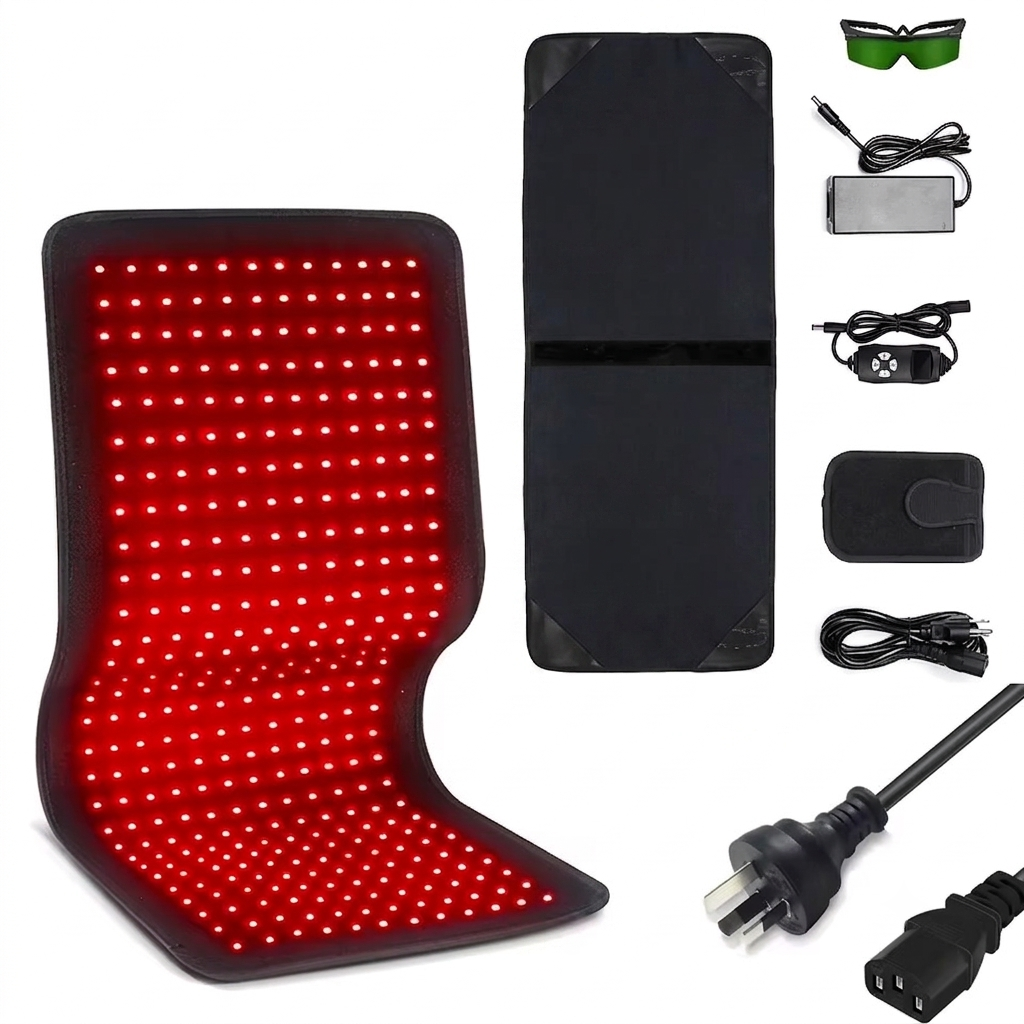 Red & Infrared Therapy Belt Wearable Wrap with Heating for Face and Body - Maison Novaire