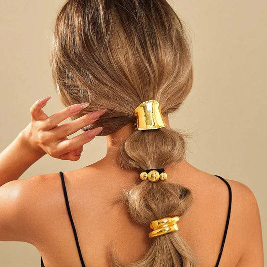 Retro Metal Bright Hair Ring Hair Accessories. - BLAKESTORE-NG