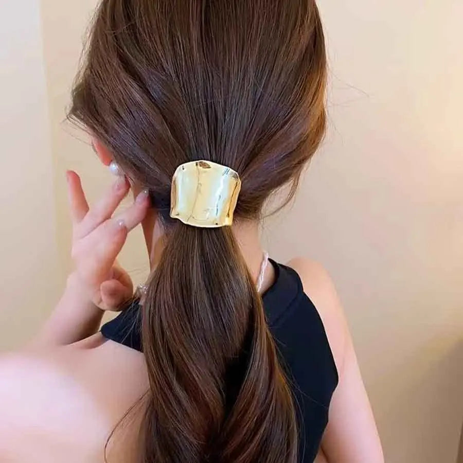 Retro Metal Bright Hair Ring Hair Accessories. - Maison Novaire