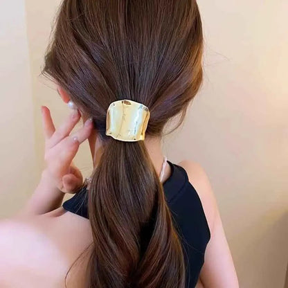Retro Metal Bright Hair Ring Hair Accessories. - Maison Novaire