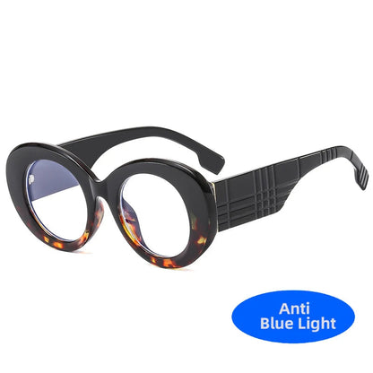 Retro Stripe Yellow Anti Blue Light Glasses For Women - Maison Novaire #