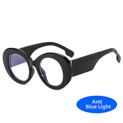 Retro Stripe Yellow Anti Blue Light Glasses For Women - Maison Novaire #