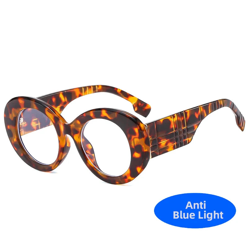 Retro Stripe Yellow Anti Blue Light Glasses For Women - Maison Novaire #