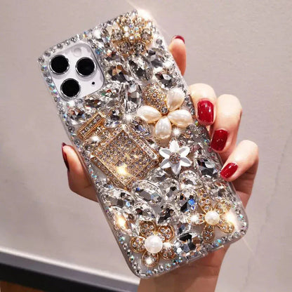 Rhinestone Bling 3D Diamond Phone Case – For iPhone 11–17 Pro Max - BLAKESTORE-NG