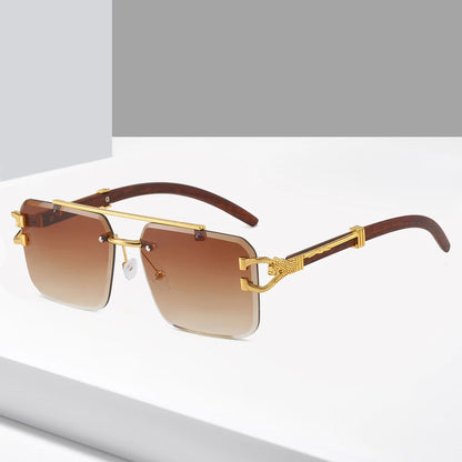 Rimless Cut Edge Sunglasses - Maison Novaire #