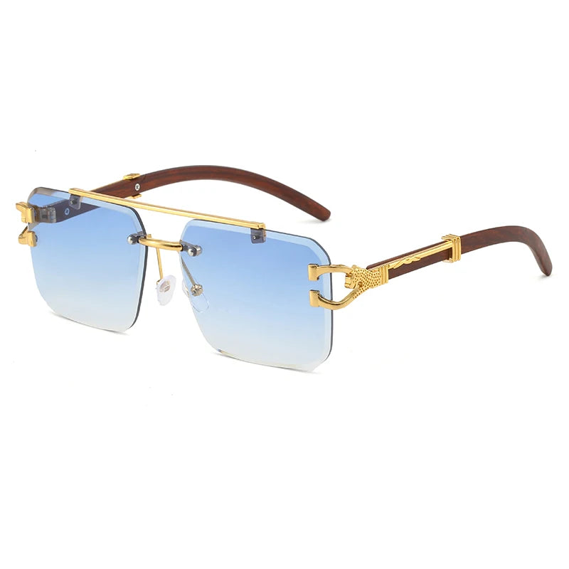 Rimless Cut Edge Sunglasses - Maison Novaire #