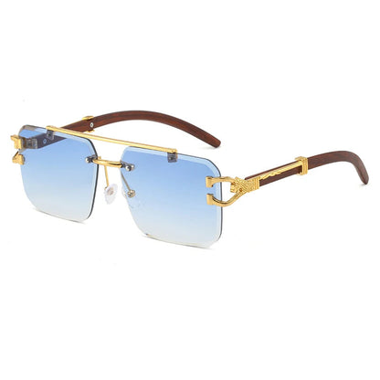 Rimless Cut Edge Sunglasses - Maison Novaire #