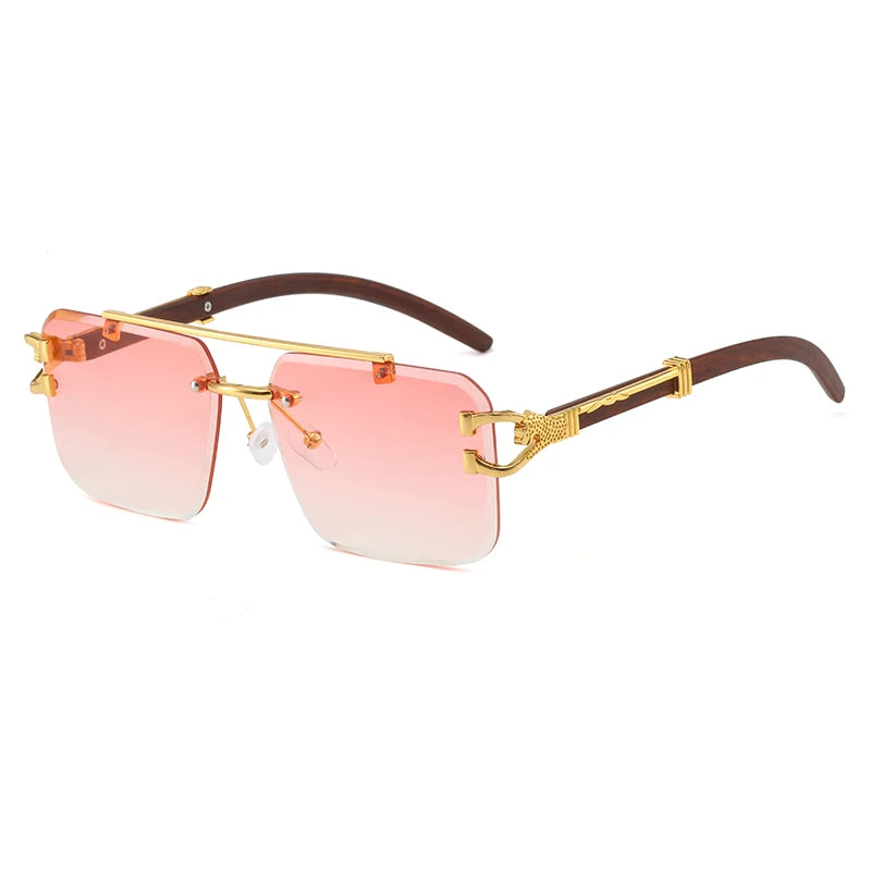 Rimless Cut Edge Sunglasses - Maison Novaire #