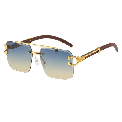 Rimless Cut Edge Sunglasses - Maison Novaire #
