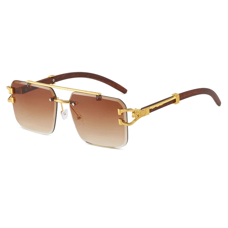 Rimless Cut Edge Sunglasses - Maison Novaire #