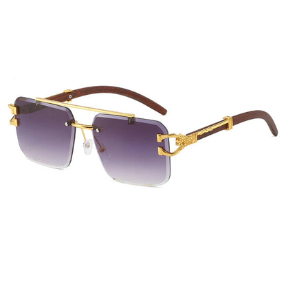 Rimless Cut Edge Sunglasses - Maison Novaire #