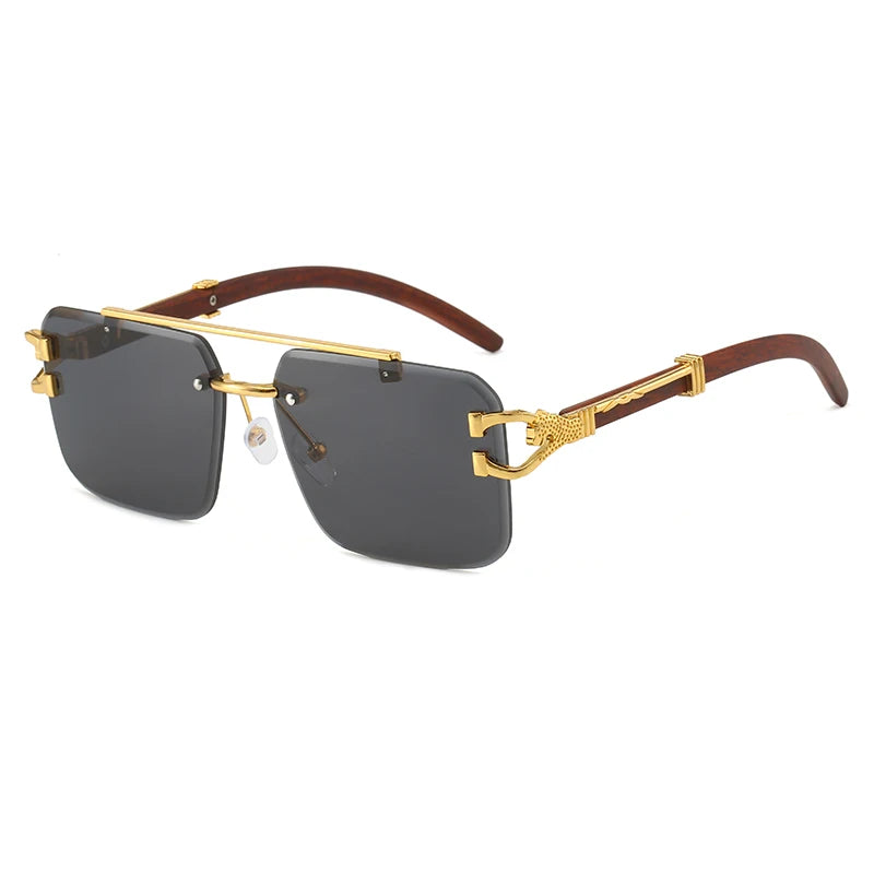 Rimless Cut Edge Sunglasses - Maison Novaire #