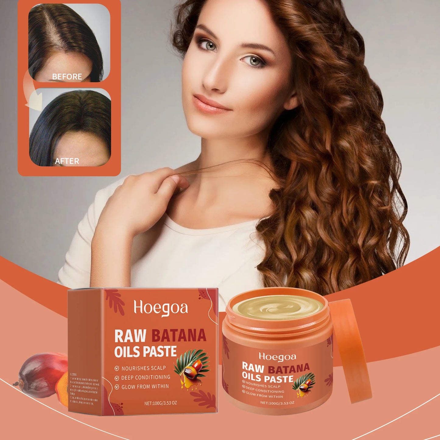 Organic Batana Oil Hair Mask | Damaged Hair Repair Conditioner