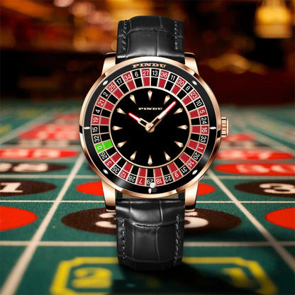 PINDU P6616 Roulette NH35 Automatic Watch | Arabic Numerals