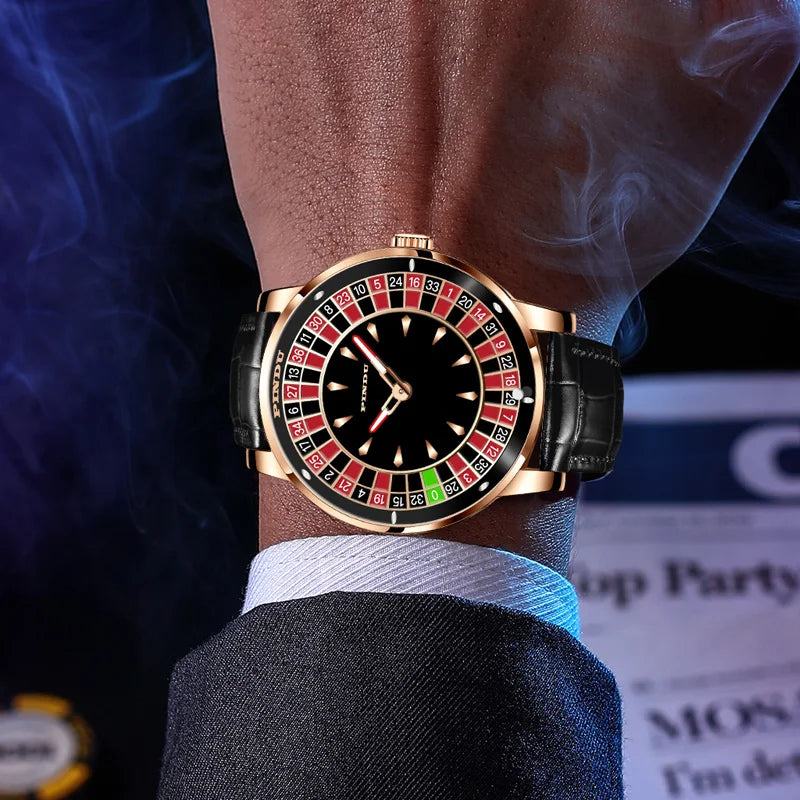 PINDU P6616 Roulette NH35 Automatic Watch | Arabic Numerals