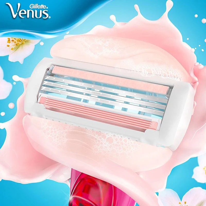 Gillette Venus 3-Layer Women’s Safety Razor Blades for Smooth Face, Arm & Leg Shaving
