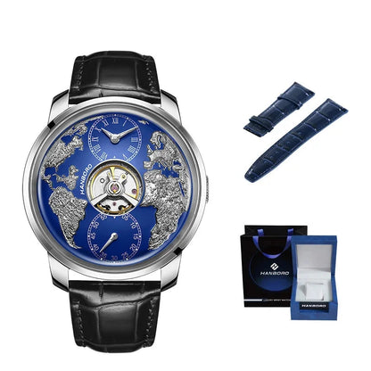 HANBORO World Time Automatic Watch