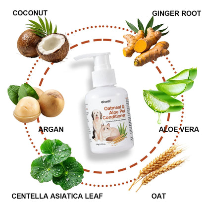 Oatmeal Aloe Pet Conditioner | Softens, Detangles, and Adds Shine
