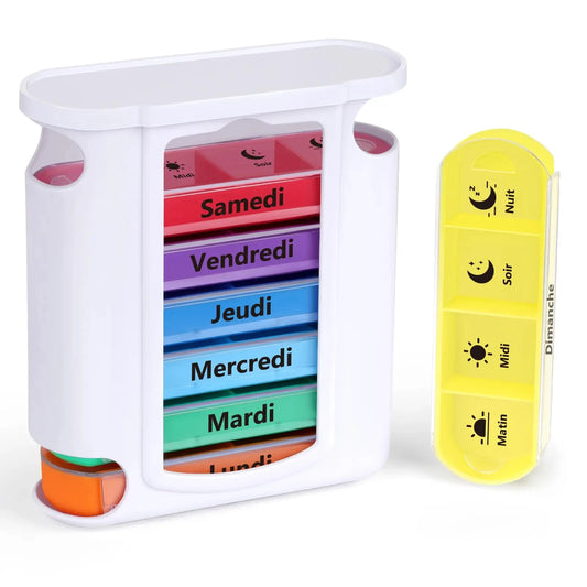 Weekly 4-Time Pill Organizer Box