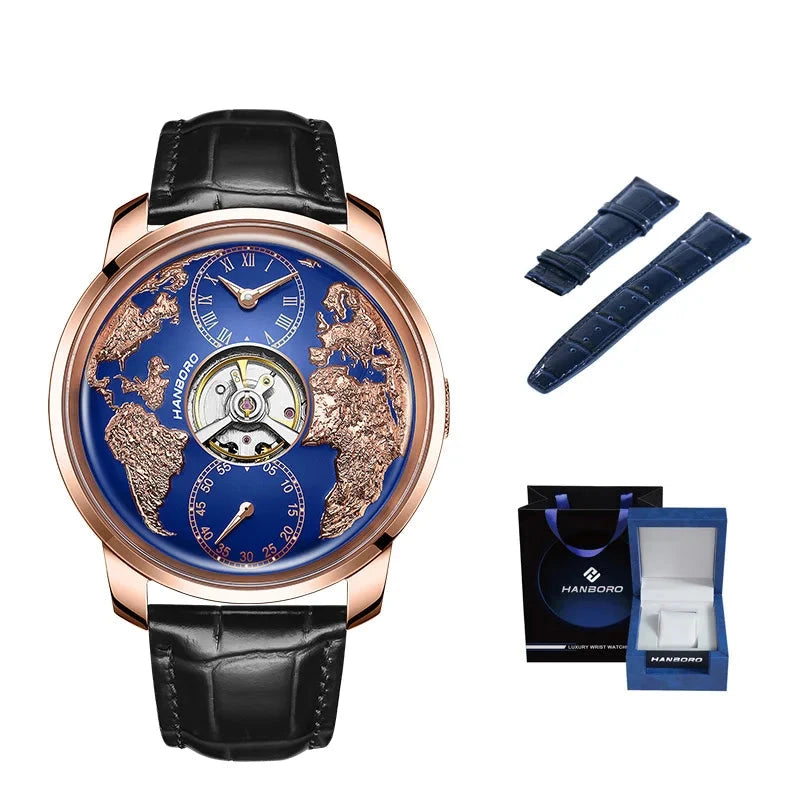 HANBORO World Time Automatic Watch