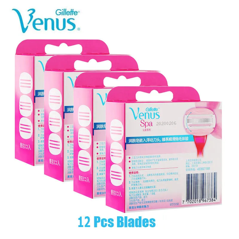 Gillette Venus 3-Layer Women’s Safety Razor Blades for Smooth Face, Arm & Leg Shaving