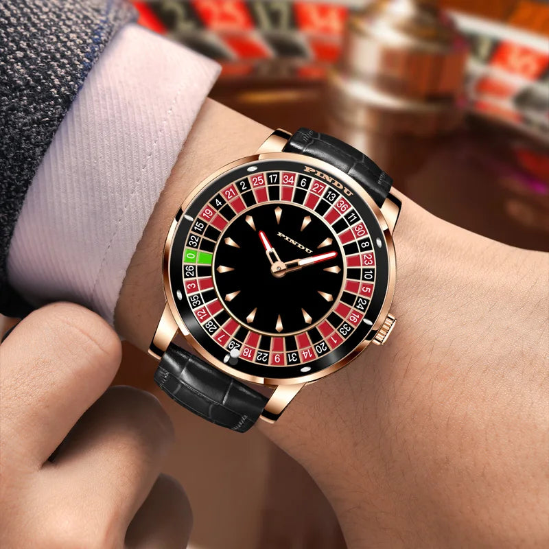 PINDU P6616 Roulette NH35 Automatic Watch | Arabic Numerals