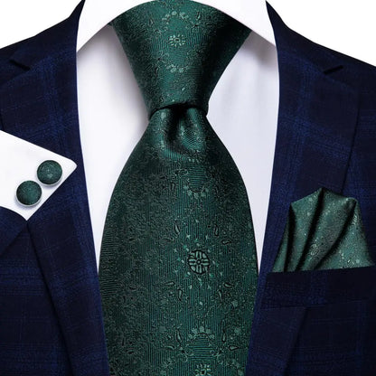 Hi-Tie Black Paisley Silk Tie 8.5cm | 100% Silk Men’s Formal Luxury Necktie for Wedding Business Party