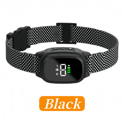 Pet Dog Anti-Barking Device | Ultrasonic Vibration Training Collar D16-NL-Black