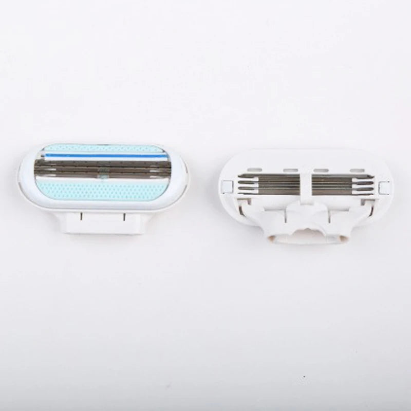 Women’s 3-Layer Safety Razor Blades – 4–40PCS Bikini & Body Hair Remover Heads (Compatible with Venus)